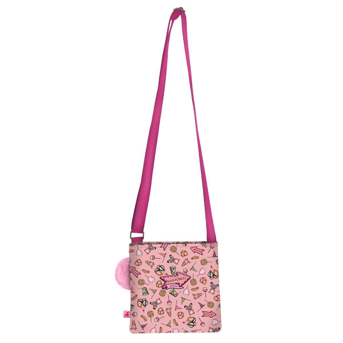 Borsa a Tracolla Gorjuss Carousel Salmone (21 x 20 x 1.5 cm)